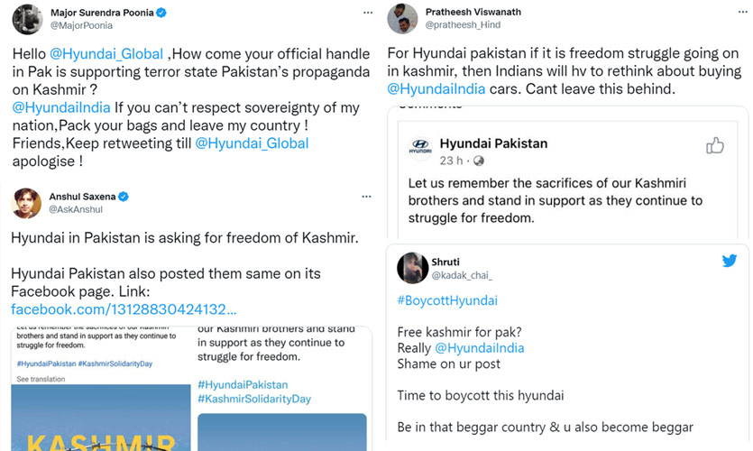 Hyundai Pakistan’s ‘Kashmir Solidarity Day’ Post Provokes India Boycott