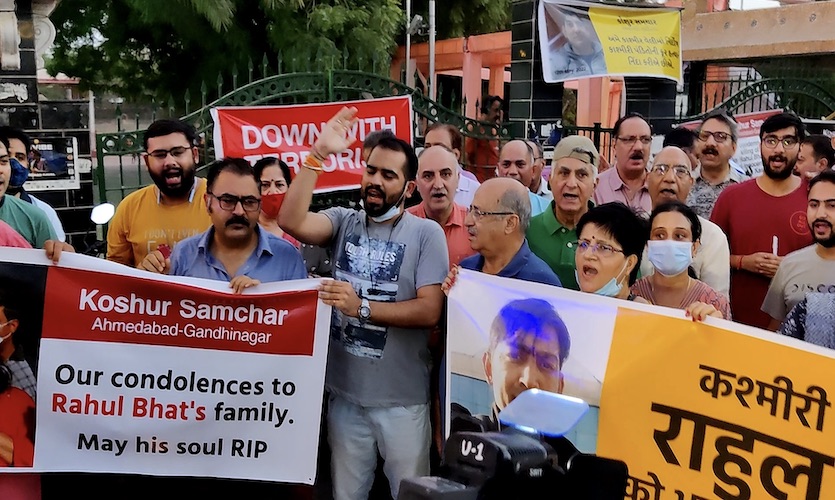 Kashmiri Pandit Community Organises Candle March Condemning Targeted Killings In J&K