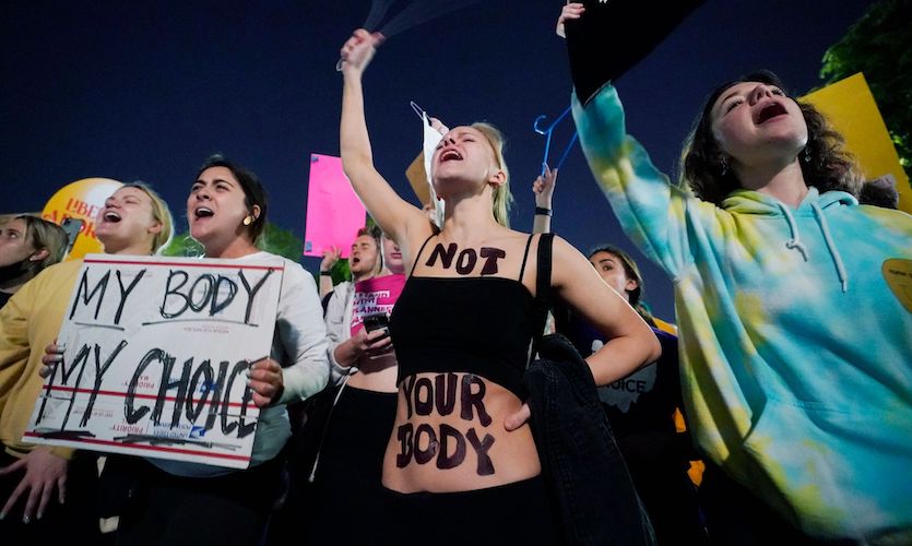 Protests Erupt Outside US' Top Court As Leaked Document Indicates Overturn Of Abortion Rights